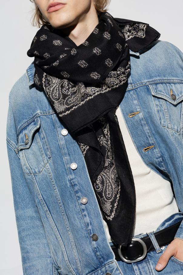 Black Paisley scarf Saint Laurent - Vitkac Slovakia